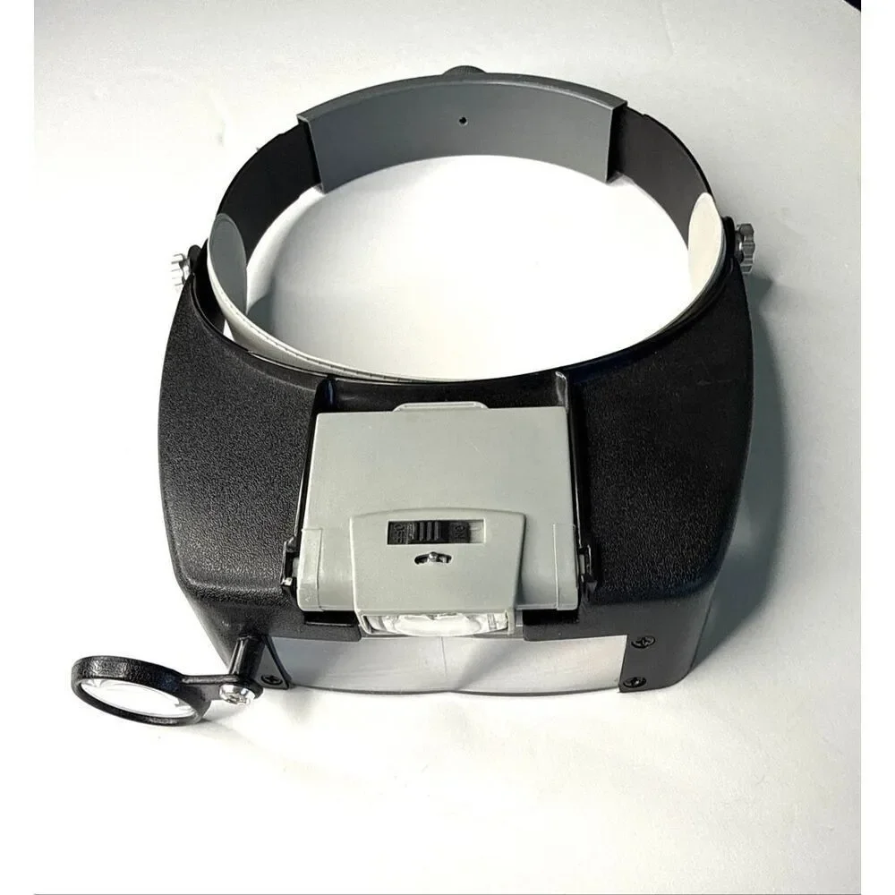 Headband Magnifier LED Light Hands-Free Visor Adjustable Headband Craft Repair T